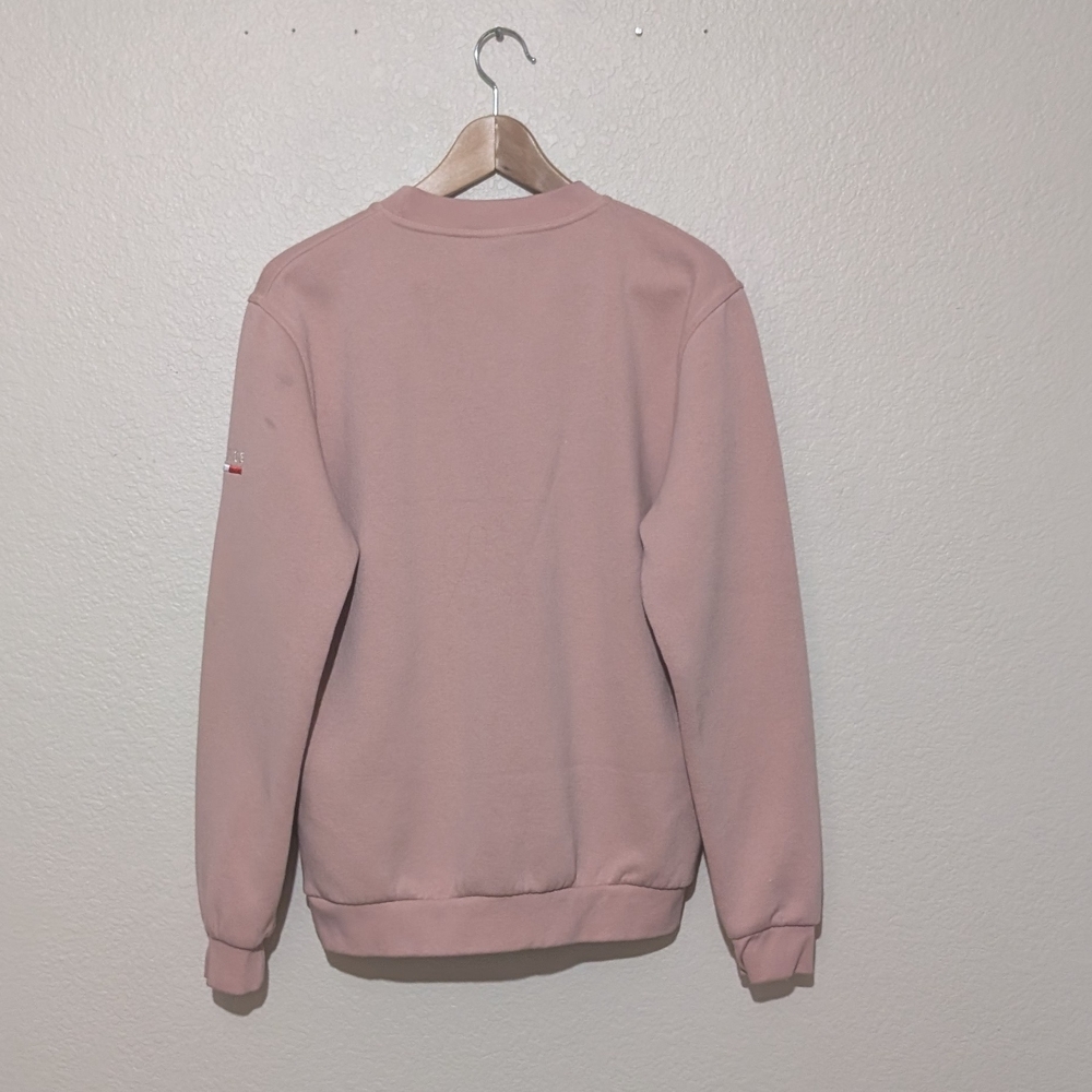 Paris Je T'aime' Pink Sweatshirt With White Embroidered Features - Picture 2 of 6